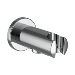 Uchwyt ścienny do słuchawki z przyłączem LAUFEN TWIN chrom HF504778100000