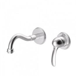Tres Monoclasic bateria umywalkowa podtynkowa chrom 24220001