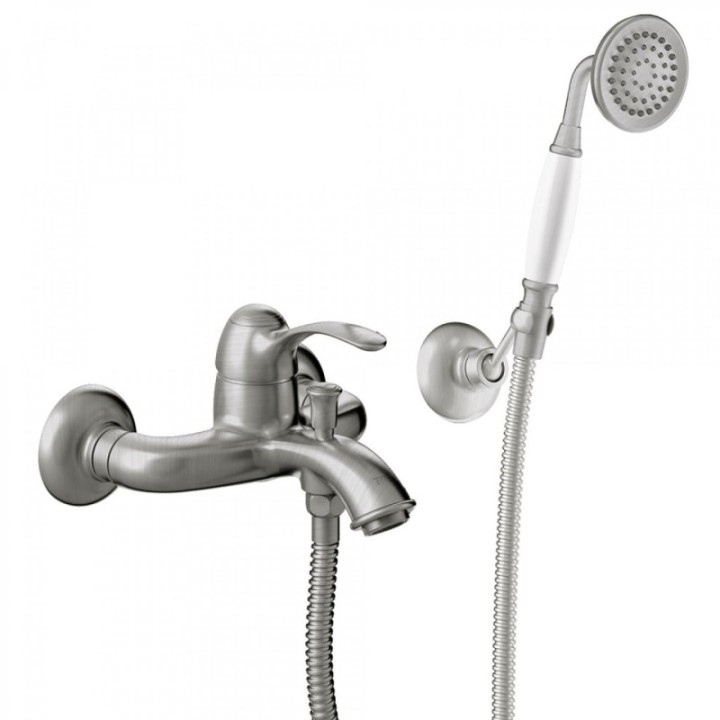 Tres Monoclasic bateria wannowo-prysznicowa ścienna stal 24217001AC