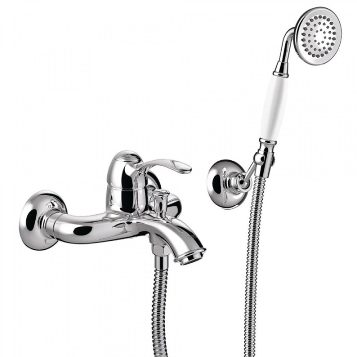Tres Monoclasic bateria wannowo-prysznicowa ścienna chrom 24217001