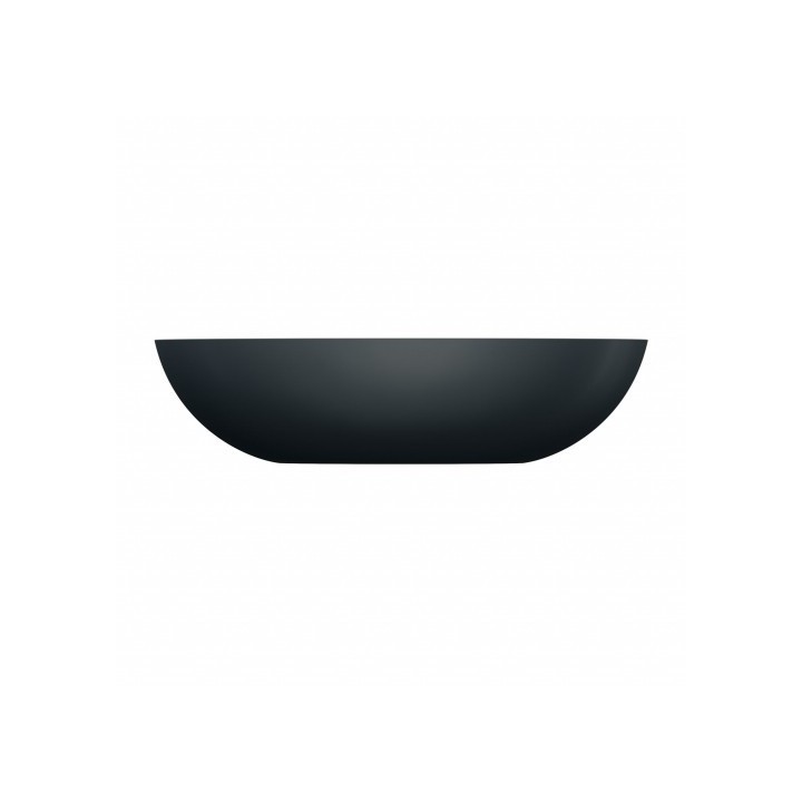 Umywalka nablatowa Omnires Shell 60x35cm black lava SHELLUNBLV