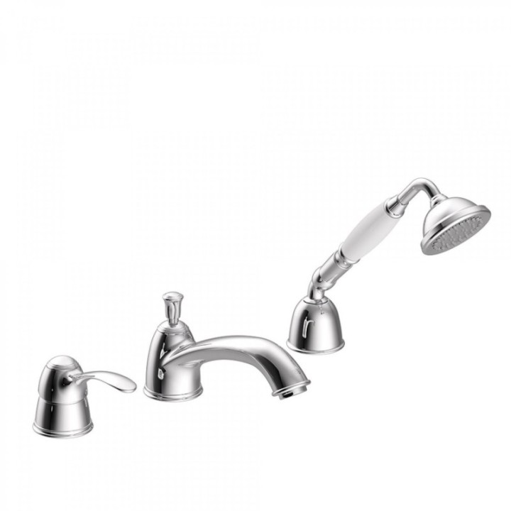 Tres Monoclasic bateria wannowo-prysznicowa 3-otworowa chrom 24214501