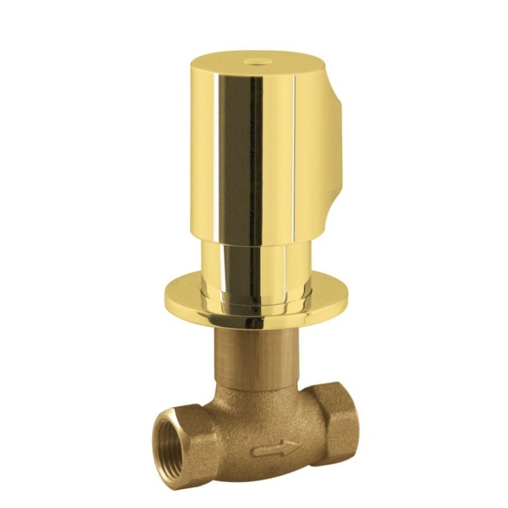 Zawór z gwintem 1/2" TRES MAX złoty 06115501OR