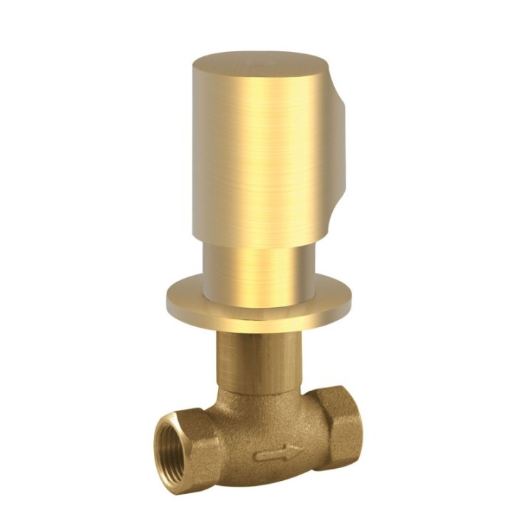 Zawór z gwintem 1/2" TRES MAX złoto matowe 06115501OM