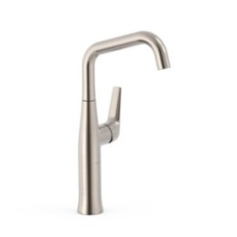 Bateria umywalkowa wysoka z boczną dźwignią TRES FUJI stal 28164701AC