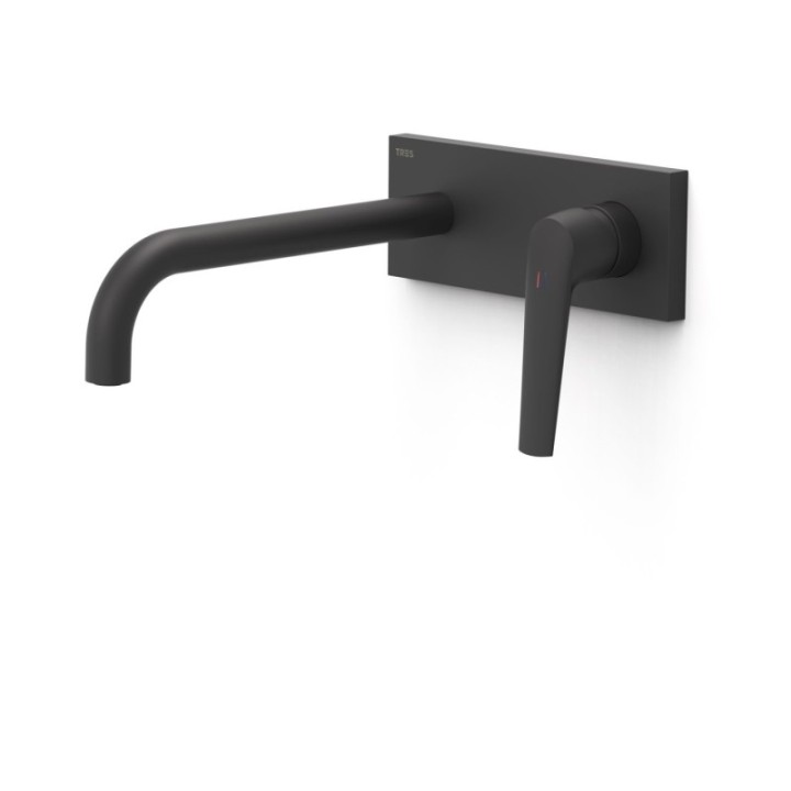 Bateria podtynkowa umywalkowa TRES FUJI czarny mat 28130004NM