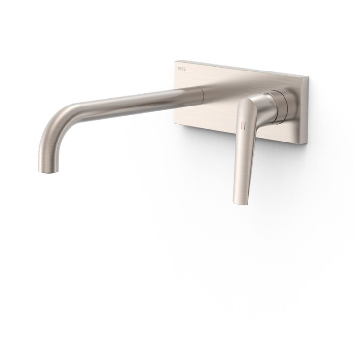 Bateria podtynkowa umywalkowa TRES FUJI stal 28130004AC