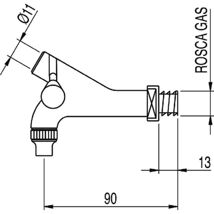 Kran do wina TRES Nº 1/N (1/2"G.) chrom 001001