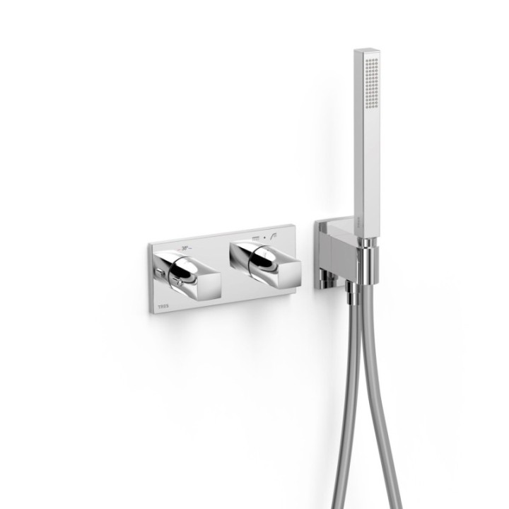 Bateria termostatyczna podtynkowa 2-drożna TRES B-SYSTEM chrom 30725201