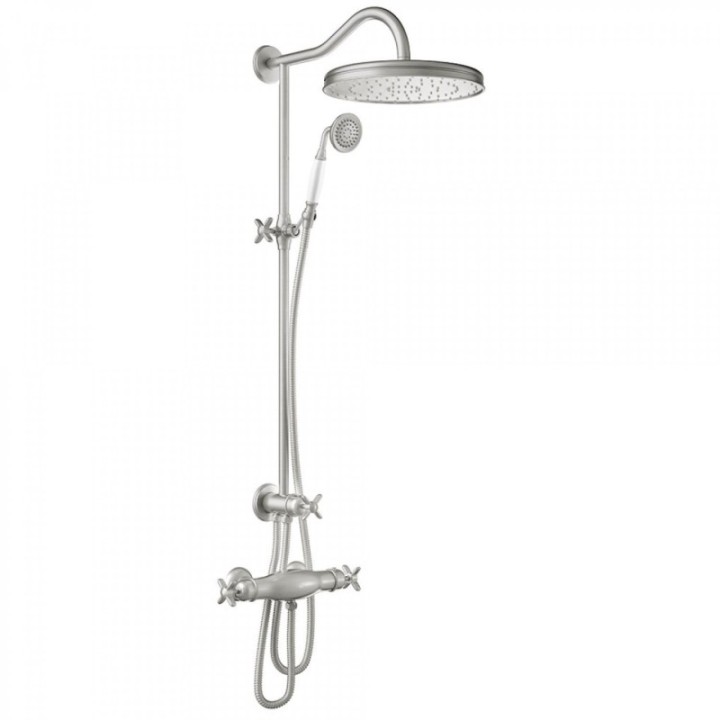 Tres Monoclasic zestaw prysznicowy z baterią termostatyczną stal 24219501AC