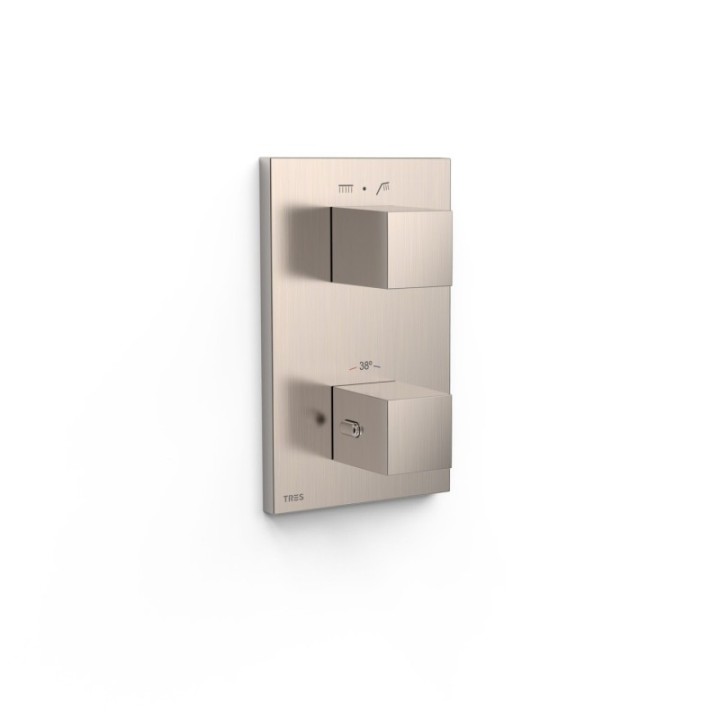 Maskownica do wpuszczanego korpusu 2-drożnego TRES THERM-BOX stal 00625001AC