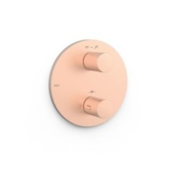 Maskownica do wpuszczanego korpusu 2-drożnego TRES THERM-BOX różowe złoto matowe 26225001OPM