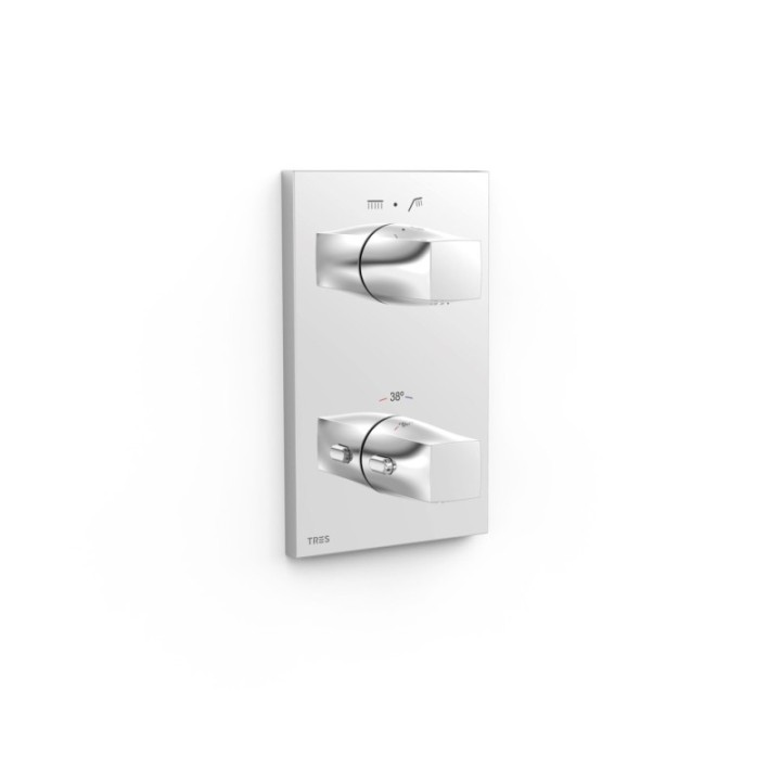 Maskownica do wpuszczanego korpusu 2-drożnego TRES THERM-BOX chrom 21125001