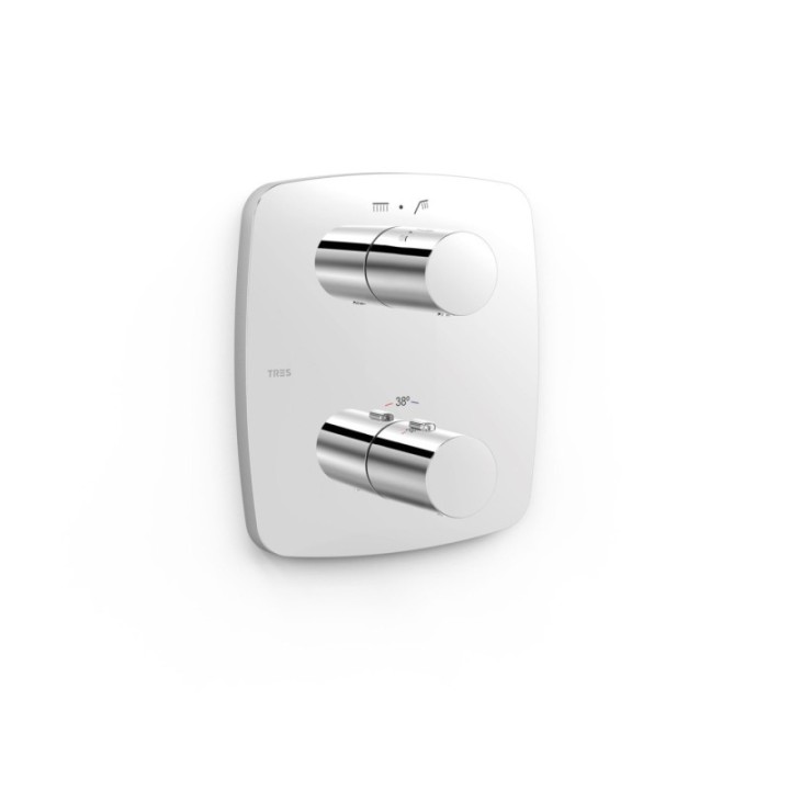 Maskownica do wpuszczanego korpusu 2-drożnego TRES THERM-BOX chrom 21725001