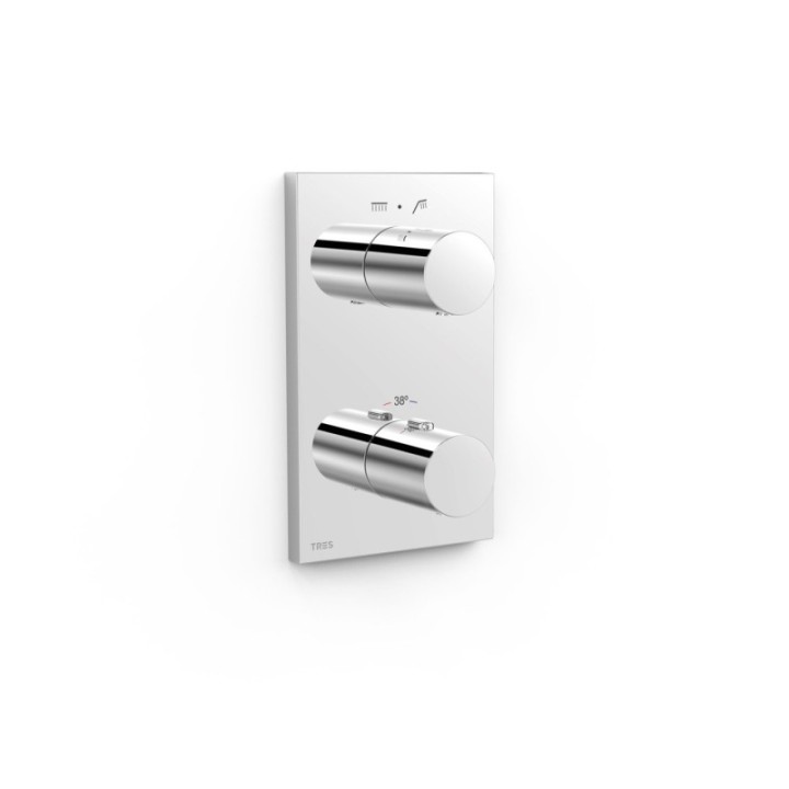 Maskownica do wpuszczanego korpusu 2-drożnego TRES THERM-BOX chrom 21625001