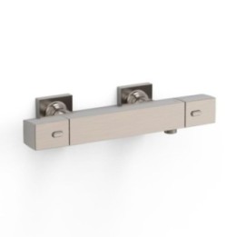 Bateria termostatyczna naścienna TRES OVER-WALL stal 19016406AC