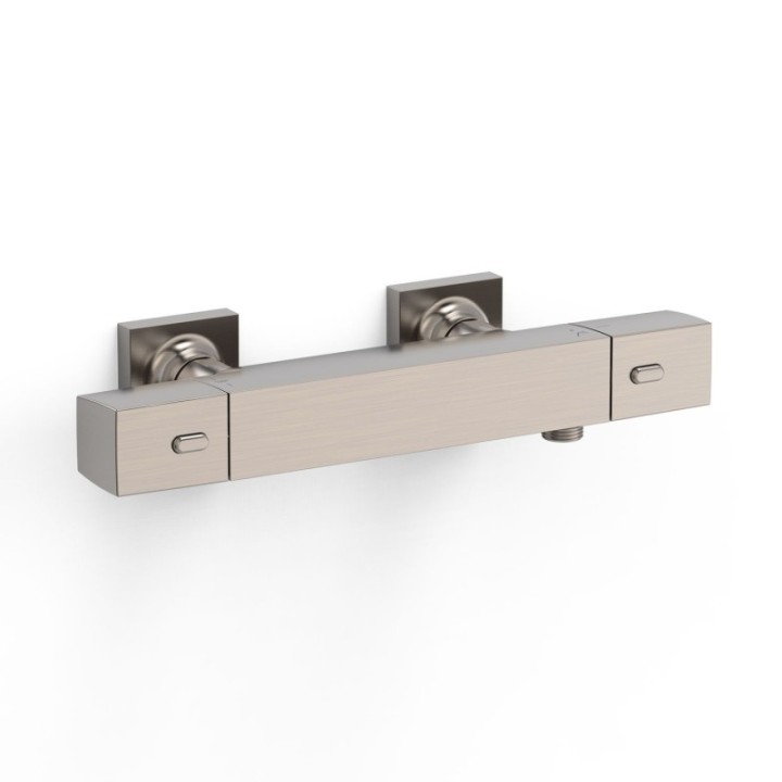 Bateria termostatyczna naścienna TRES OVER-WALL stal 19016406AC