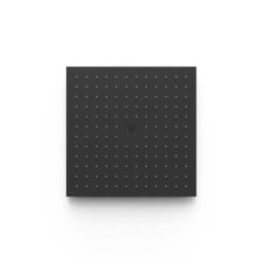 Deszczownica podtynkowa sufitowa 405x405 mm TRES czarny mat 13495102NM