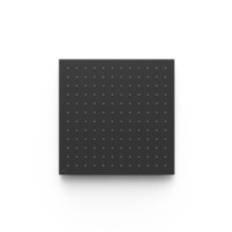 Deszczownica podtynkowa sufitowa 405x405 mm TRES czarny mat 13495101NM