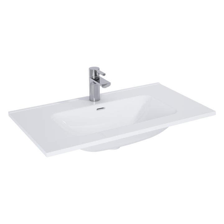Umywalka meblowa ELITA SKAPPA 80 81.5x1.8x46.6 cm z otw. biała 145840