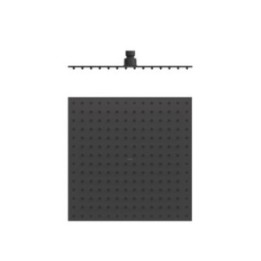 Deszczownica sufitowa 300x300 mm TRES czarny mat 134315012NM