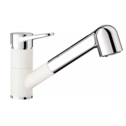 Bateria kuchenna BLANCO WEGA-S II Silgranit-Look z wyciąganą wylewką biały 526421