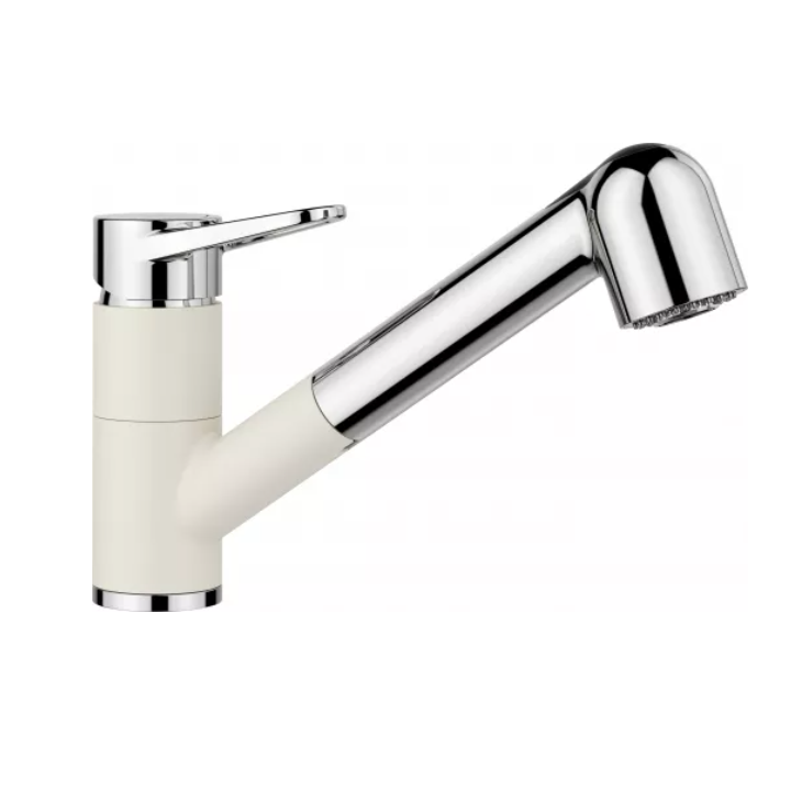 Bateria kuchenna BLANCO WEGA-S II Silgranit-Look z wyciąganą wylewką delikatny biały 526982