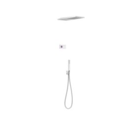 Elektroniczny podtynkowy zestaw prysznicowy TRES SHOWER TECHNOLOGY biały/chrom 09286551