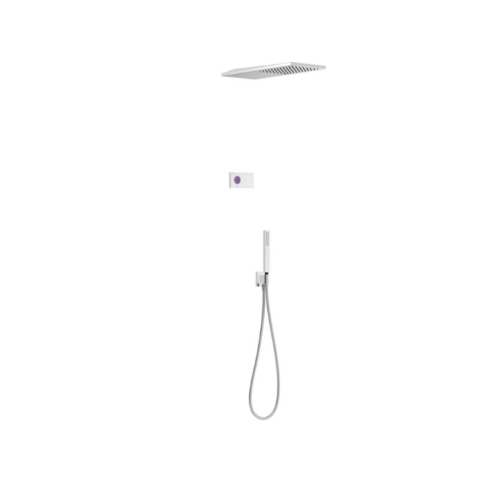 Elektroniczny podtynkowy zestaw prysznicowy TRES SHOWER TECHNOLOGY biały/chrom 09286551
