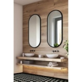 LUSTRO AMBIENT – CZARNE OWALNE 50x115 GieraDesign AMB/B/50x115