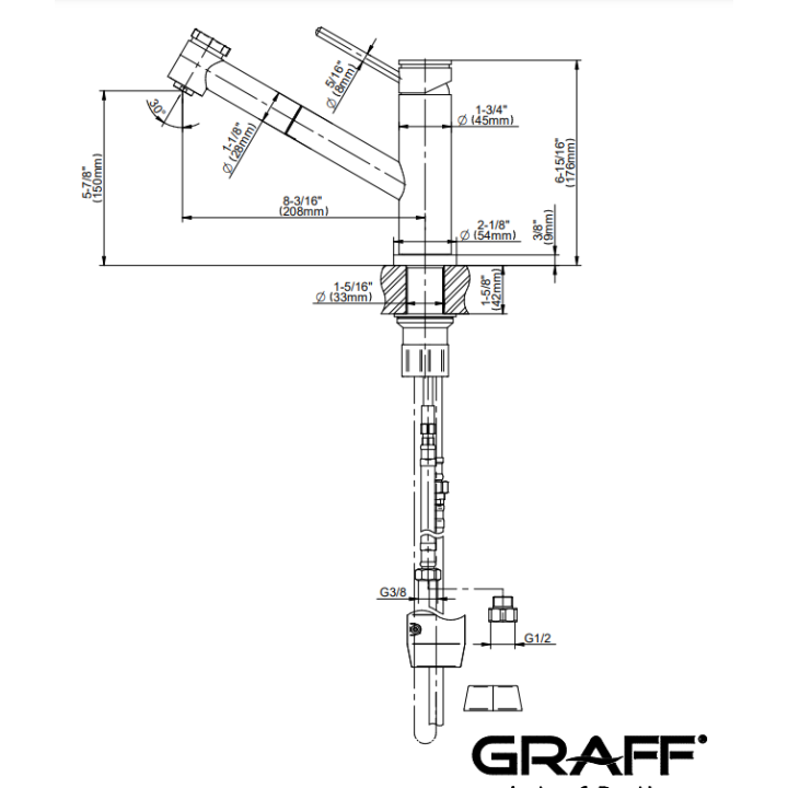 Bateria kuchenna Graff M.E chrom E-4425-LM53-PC