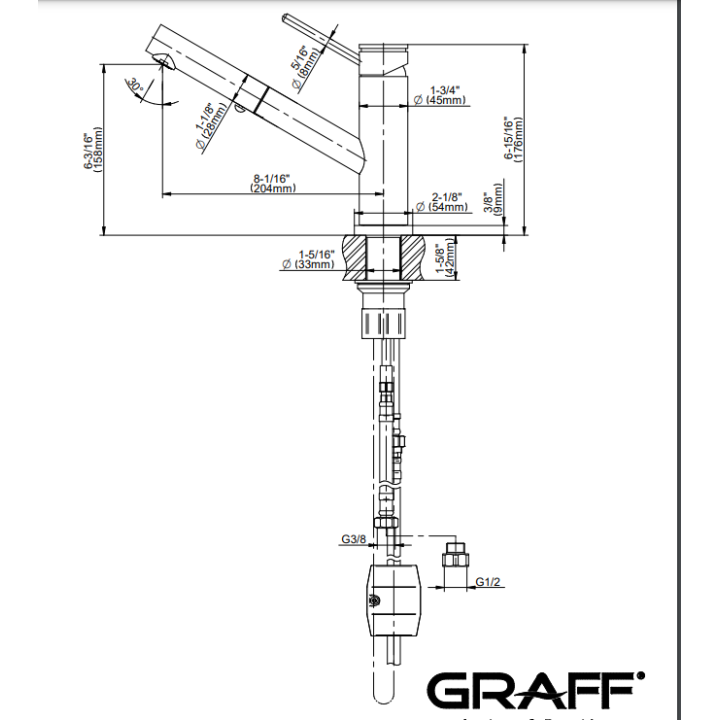 Bateria kuchenna Graff M.E chrom E-4430-LM53-PC