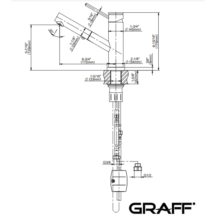 Bateria kuchenna Graff M.E chrom E-5430-LM53-PC