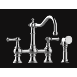Bateria kuchenna Graff Adley oraz wyciągana wylewka z prysznicem chrom E-4846-LM15-PC