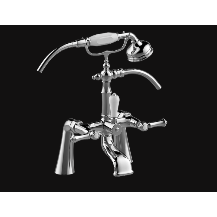 Bateria wannowa Graff Adley stojąca chrom E-3890-LM15-PC