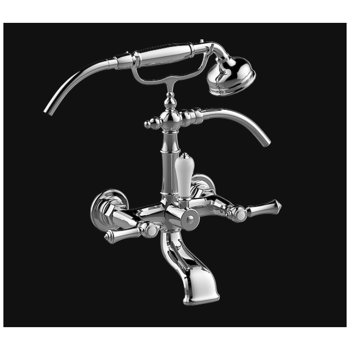 Bateria wannowa Graff Adley stojąca chrom E-3853-LM15-PC