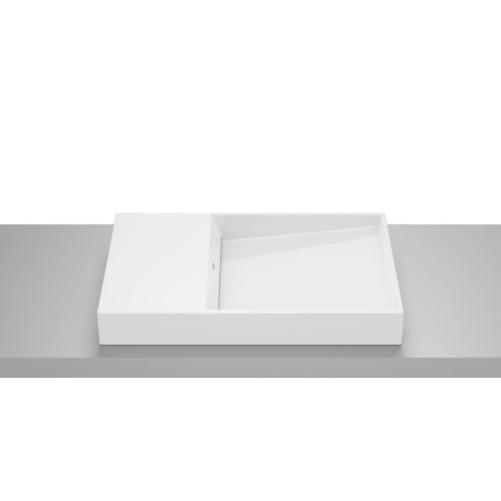 Umywalka nablatowa 60x38x8 cm ROCA HORIZON bez otw. biała A32727900B