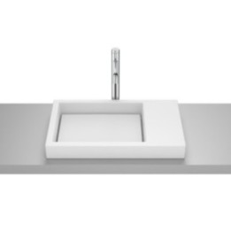 Umywalka blatowa 60x38x7 cm ROCA HORIZON bez otw. biały mat A32727562B