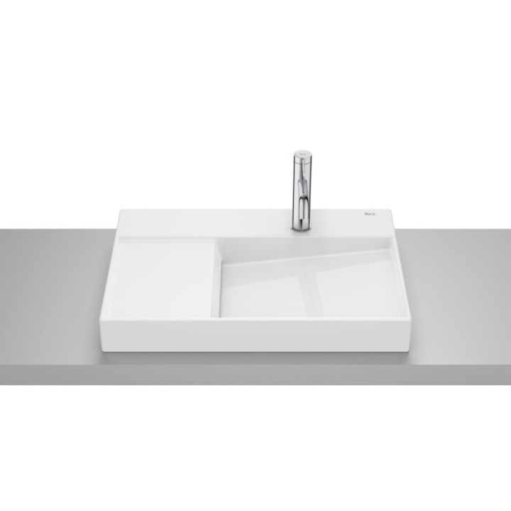 Umywalka nablatowa 60x42x8 cm ROCA HORIZON z otw. biała A32727400B