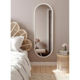 LUSTRO AMBIENT – OWALNE W BIAŁEJ RAMIE 60x125cm AMB/W/60x125