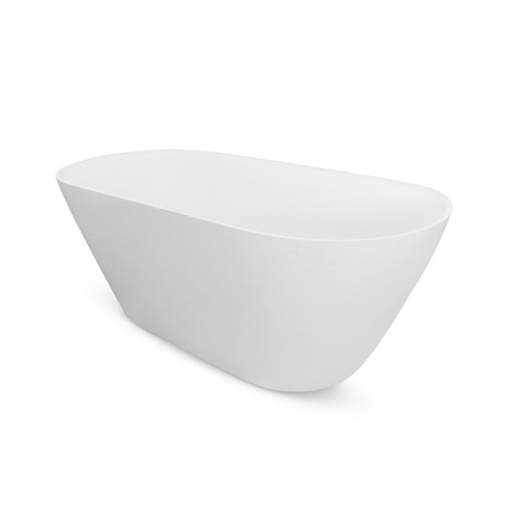Wanna wolnostojąca 170x70 cm klik-klak chrom BESCO MOYA bez otw. biała WMD-170-M