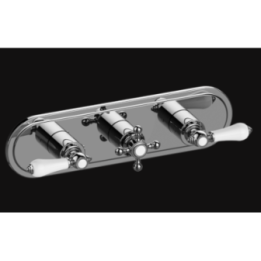 Bateria natryskowa Graff Adley podtynkowa 3-drożna chrom E-8087H-ALC1C2-CP