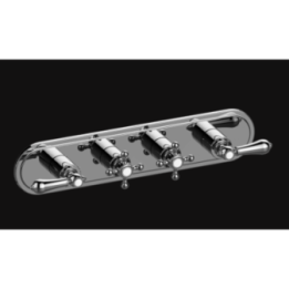 Bateria natryskowa Graff Adley podtynkowa 4-drożna chrom E-8088H-ALM34C2-CP