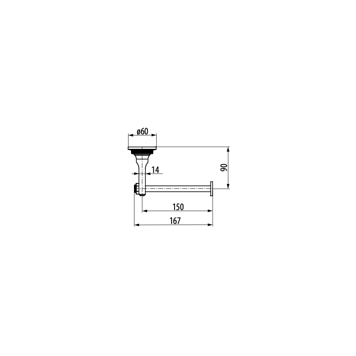 Uchwyt na papier toaletowy GRAFF VIGNOLA chrom E-19305-PC
