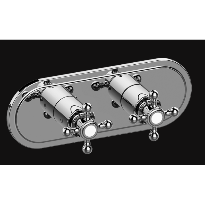 Bateria natryskowa Graff Lauren podtynkowa 2- drożna E-8086H-C2E0-PC