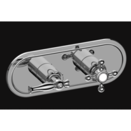 Bateria natryskowa Graff Lauren podtynkowa 2- drożna E-8086H-LM22C2-PC