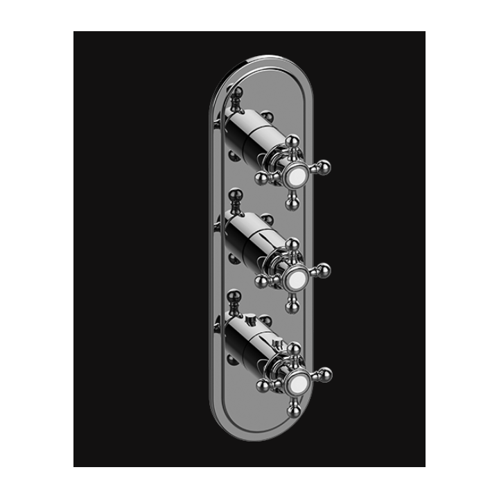 Bateria natryskowa Graff Lauren podtynkowa 3- drożna E-8087-C2E0-PC