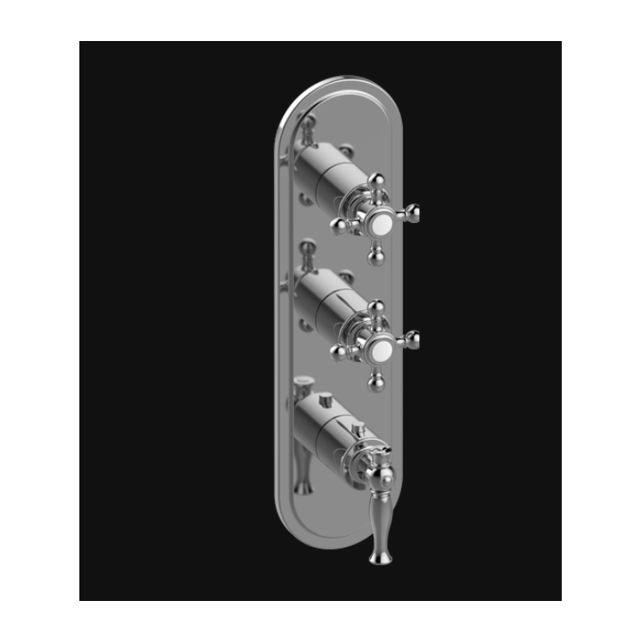 Bateria natryskowa Graff Lauren podtynkowa 3- drożna E-8087-LM22C2-PC