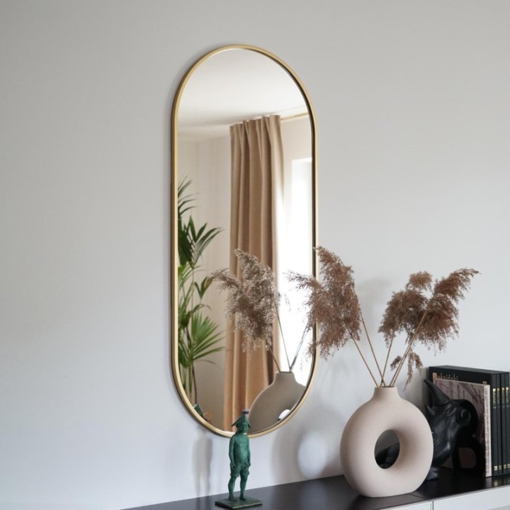 LUSTRO AMBIENT SLIM – ZŁOTA RAMA 40x105cm GieraDesign AMB/SL/G/40x105