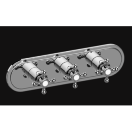 Bateria natryskowa Graff Lauren podtynkowa 3- drożna E-8087H-C2E0-PC